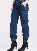 Load image into Gallery viewer, Cargo denim pants
