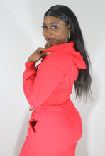 Load image into Gallery viewer, Red Cropped Hoodie Set
