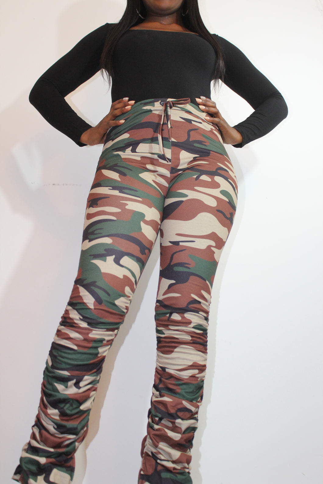 Camo stack pants